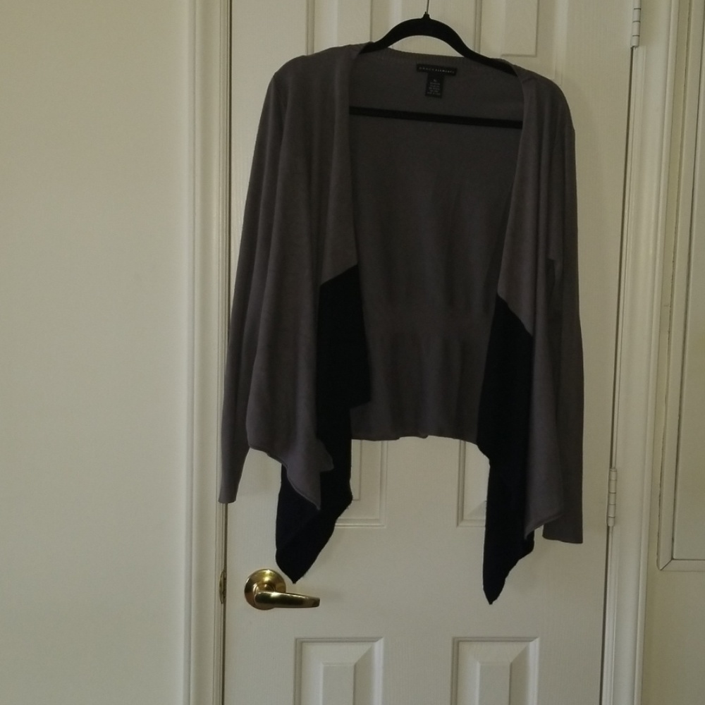 Gray and black cardigan XL